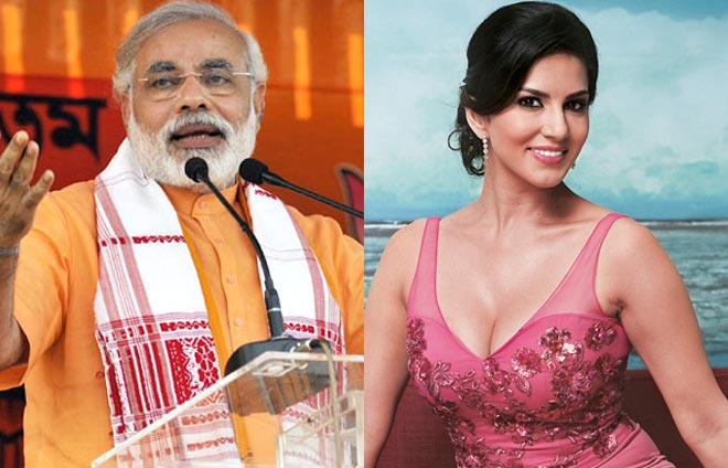 sunny leone and narendra modi