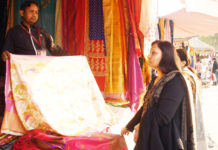 banarsi saree in surajkund mela