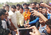 गोल्डन ब्वाय गौरव सोलंकी का हुआ भव्य स्वागत gourav solanki,