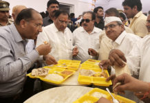 भोजन की कैंटीन का शुभारंभ कर उद्योग मंत्री ने मनाया जन्मदिन cabinet minister vipul goel,