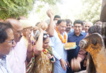 उद्योग मंत्री ने दी सेक्टर 16 को 5 करोड़ के विकास कार्यों की सौगात industry minister vipul goel,