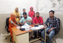 भनकपुर गांव में लगाया ह्रदय जांच शिविर sachin sarpanch,