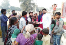 लक्की सिंगला ने जरूरतमंद बच्चों के साथ मनाया जन्मदिन lucky singla faridabad