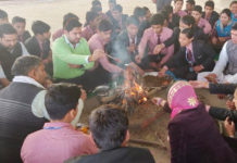 विद्यासागर इंटरनेशनल स्कूल में हवन-यज्ञ का आयोजन, छात्रों को दी परीक्षाओं की टिप्स vidyasagar international school faridabad,