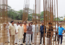 निर्माणाधीन आईटीआई इमारत का दौरा करने पहुंचे भाजपा नेता राजेश नागर rajesh nagar bjp faridabad,