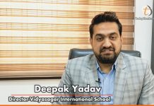 Deepak Yadav, director of Vidyasagar International School took this vow on the new year deepak yadav faridabad