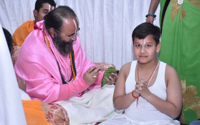 deeksha at sidhdata ashram