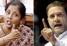 nirmala sitharaman vs rahul gandhi