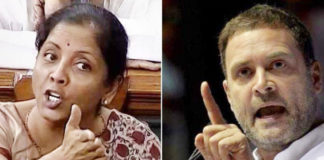 nirmala sitharaman vs rahul gandhi