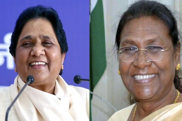 draupadi murmu with mayawati