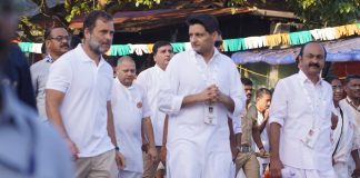 mla neeraj sharma with rahul gandhi