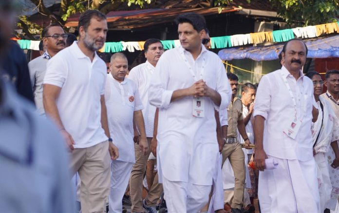 mla neeraj sharma with rahul gandhi